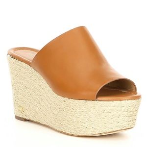 Michael Kors leather wedge